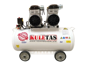 Kuletaş 100 Litre Sessiz Yağsız Hava Kompresörü 3 HP (YERLİ ÜRETİM)