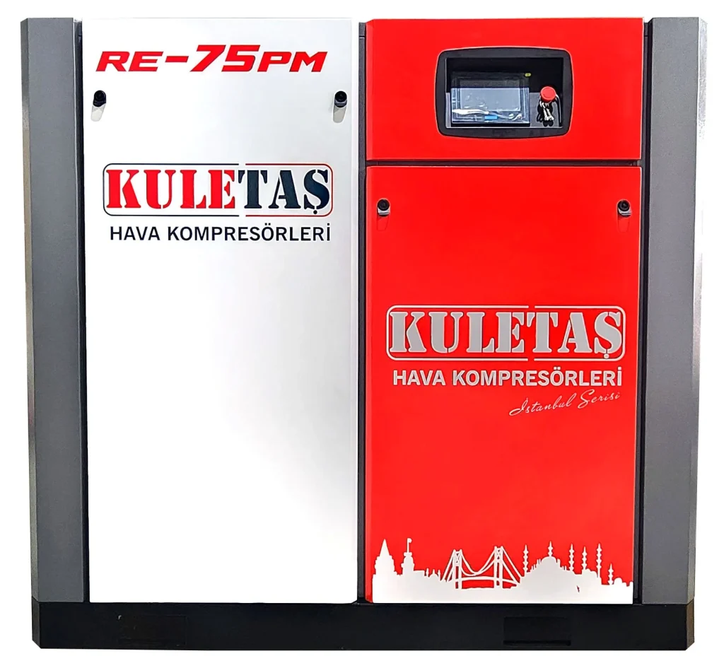 Kuletaş İnvertör Motorlu Endüstriyel Vidalı Hava Kompresörü 75 Hp