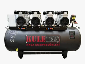 Kuletaş 300 LT 12 HP Sessiz Yağsız Hava Kompresörü