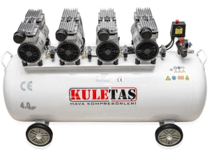 Kuletaş 200 Litre 4 Hp Süper Sessiz Yağsız Hava Kompresörü