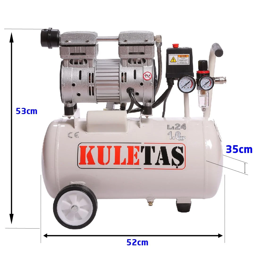 Kuletaş Süper Sessiz Yağsız Hava Kompresörü 24 Litre - Görsel 4