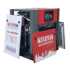 Kuletaş İnvertör Motorlu Endüstriyel Vidalı Hava Kompresörü 15 Hp 8 Bar