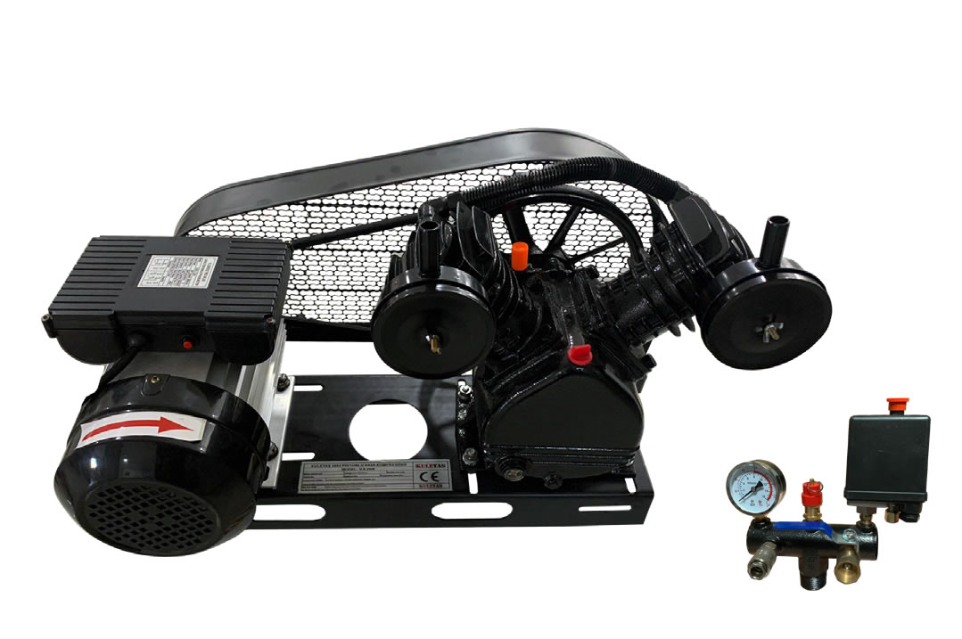 Kuletaş 2065 65 MM 3 HP 8 Bar 2 Pistonlu Kompresör Kafası